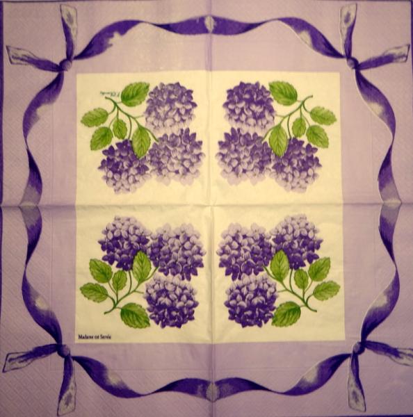 045 Hydrangeas - 3-ply - Madame est Servie - F.Chandy